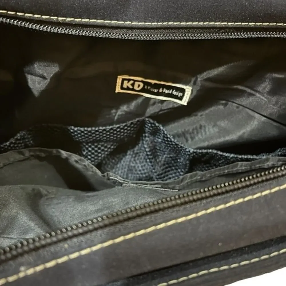 KD Kicker & David Design Navy Blue Diaper Bag Bottle Holder Multipurpose Tote